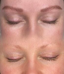 Feine Härchentechnik im Detail – Permanent Make-up Augenbrauen kaum von echten Härchen zu unterscheiden